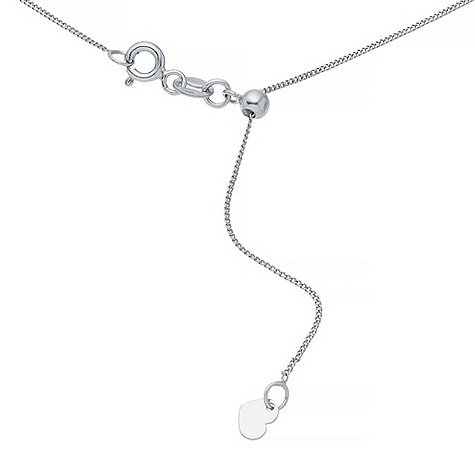 silver adjustable necklace curb chain
