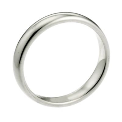 9ct White Gold 2mm Extra Heavyweight Court Wedding Ring