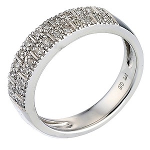 9ct white gold 15pt diamond eternity ring