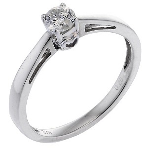 9ct White Gold Quarter Carat Diamond Solitaire Ring9ct White Gold Quarter Carat Diamond Solitaire Ri