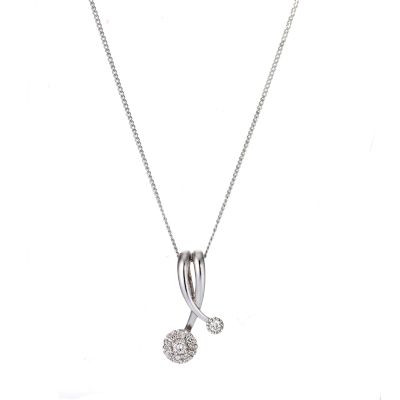 9ct White Gold Pendant