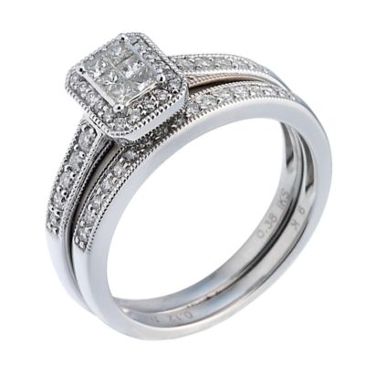 White gold diamond ring h samuel