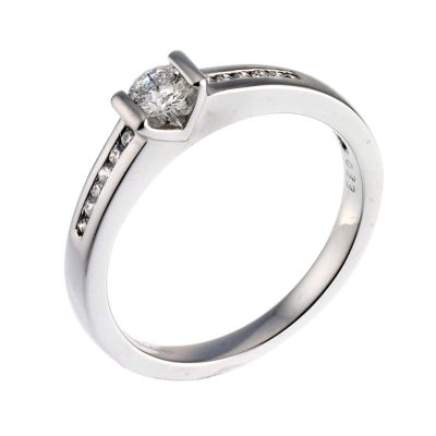 18ct White Gold Third Carat Diamond Solitaire Ring