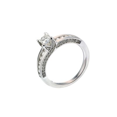 18ct white gold one carat diamonds ring