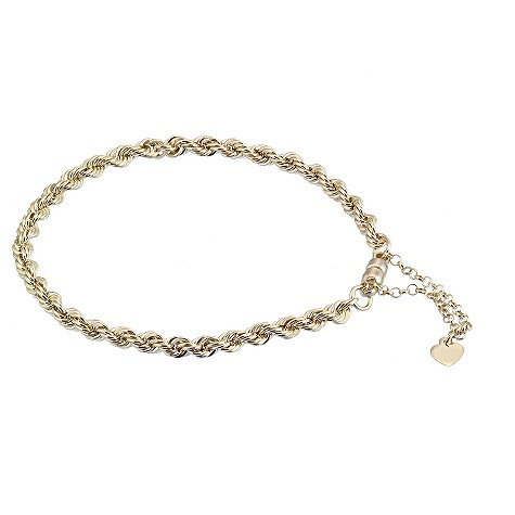 9ct gold magnetic rope bracelet