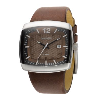 Diesel Men's Brown Leather Strap Watch - Product number 6678602