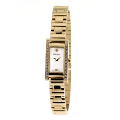 Pulsar Ladies' Gold-Plated Bracelet Watch