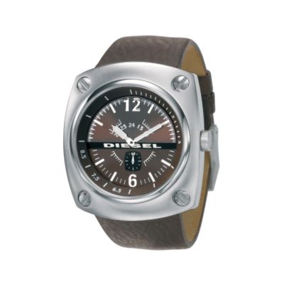 Diesel Men's Brown Leather Strap Watch - Product number 6678882