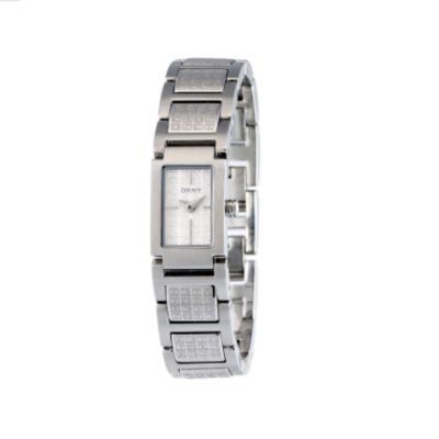 Ladies`Stainless Steel Logo Bracelet Watch