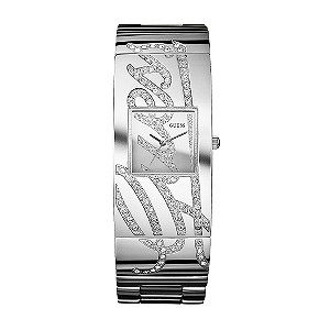 Guess Ladies`Stone Set Stainless Steel Bangle Watch