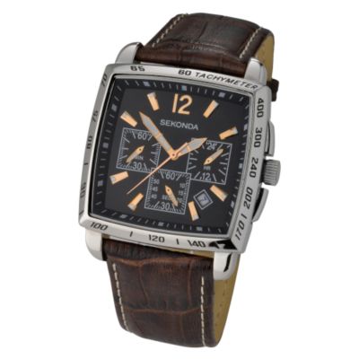 Sekonda Brown Strap Watch - Product number 6679617
