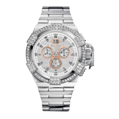 Marc Ecko Men's Stone Set Chronograph Bracelet Watch