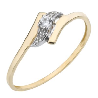 9ct Yellow Gold Cubic Zirconia Ring - Product number 6681506