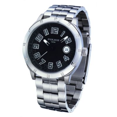 Police Outlaw Men's Stainless Steel Bracelet Watch