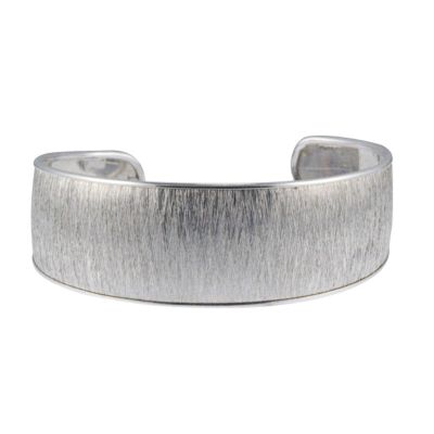 sterling Silver Large Cuff Bangle