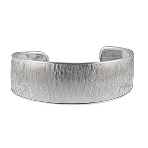 Silver Large Cuff Bangle