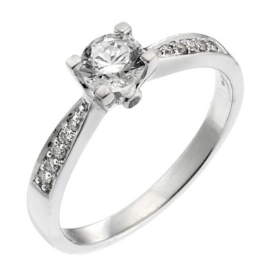 Forever Diamond 18ct white gold half carat diamond ring - Product number 6713823