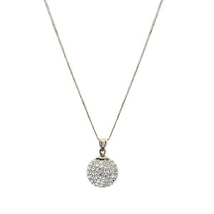 The Glitter Collection Sterling Silver Glitter Ball Pendant