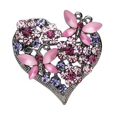 Purple Heart Crossover Brooch - Product number 6715095