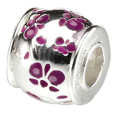 Truth Sterling Silver Purple Flower Charm