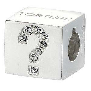Truth Sterling Silver Kiss Cuddle Torture Charm