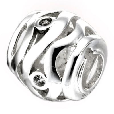 Truth Sterling Silver Wavy Ball Charm
