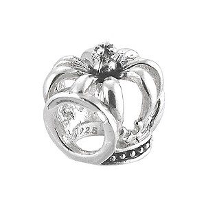 Truth Sterling Silver Black Crown Charm