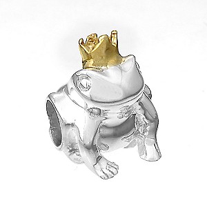Truth Sterling Silver Gold-Plated Frog Charm