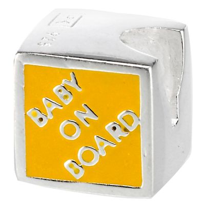 Truth Sterling Silver Baby On Board Charm