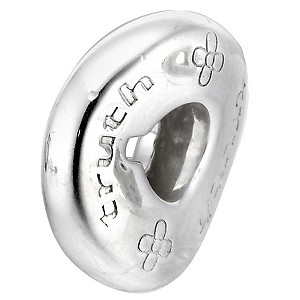 Truth Sterling Silver Disc Charm