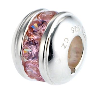 Truth Sterling Silver and Pink Cubic Zirconia