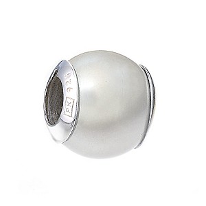 Truth Sterling Silver faux Pearl Charm