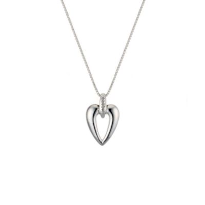 Hot Diamonds Hot Diamond Sterling Silver Diamond Open Heart