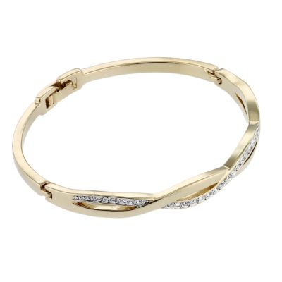 Oliver Weber Gold-Plated Crystal Weave Bangle - Product number 6721745