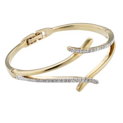Oliver Weber Gold Plated Crystal Bangle - Product number 6721818