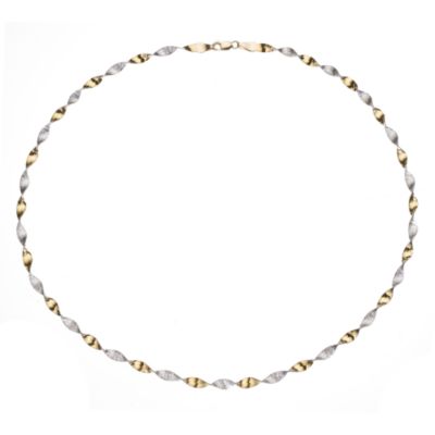 Unbranded 9ct Yellow Gold Herring Bone Twist Necklace