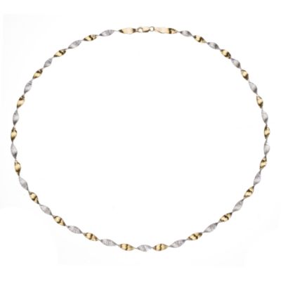 9ct Yellow Gold Herring Bone Twist Necklace