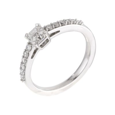 Octelle 18ct white gold three quarter carat diamond ring - Product number 6722946