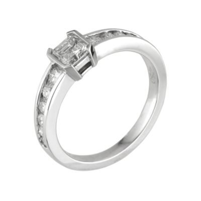 Octelle 18ct white gold one carat diamond ring - Product number 6723063