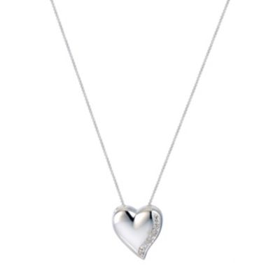 H Samuel Sterling Silver Love Heart Pendant