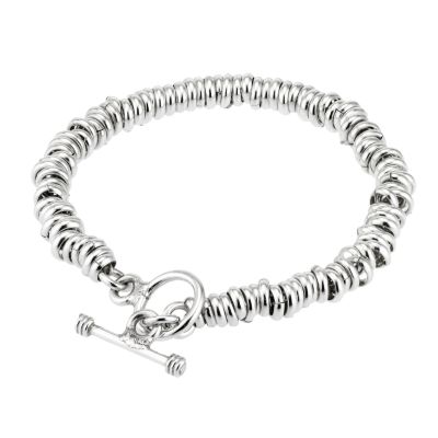 sterling Silver T-Bar Candy Bracelet