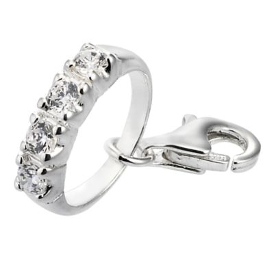 H Samuel Sterling Silver Ring Charm