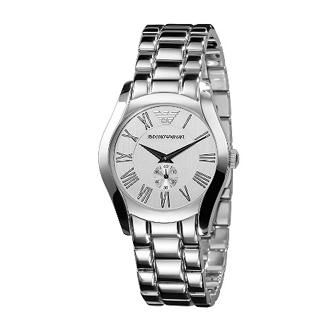 Armani ladies silver dial bracelet watch
