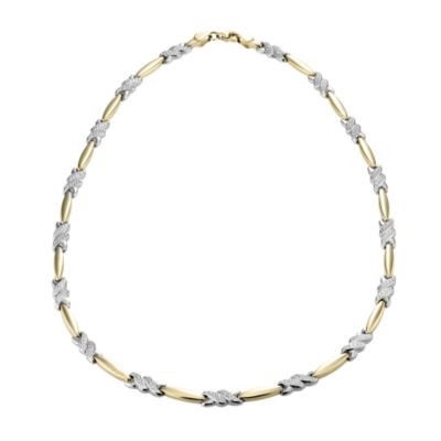 H Samuel 9ct Yellow and White Gold