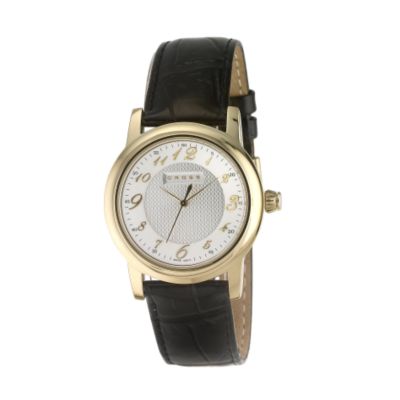 Cross Chicago men's silver dial black leather strap watch - Product number 6736874