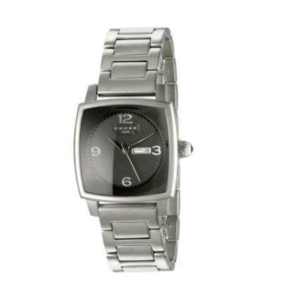 Cross Paris men's square dial stainless steel bracelet watch