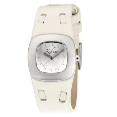 Kahuna Ladies' Cream Leather Strap Watch - Product number 6738982