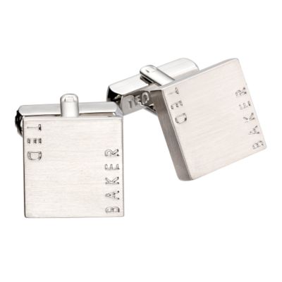 Ted Baker brushed steel cufflinks