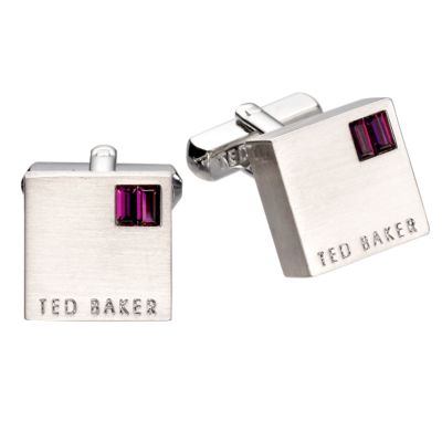 ted baker purple crystal cufflinks