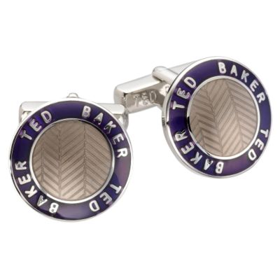 Ted Baker herringbone cufflinks